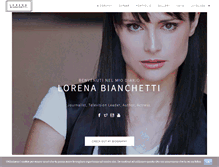 Tablet Screenshot of lorenabianchetti.it